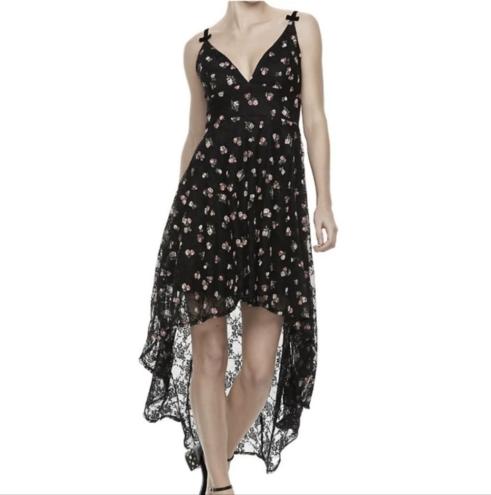 Disney Princess Floral High-Low Lace Party Dress